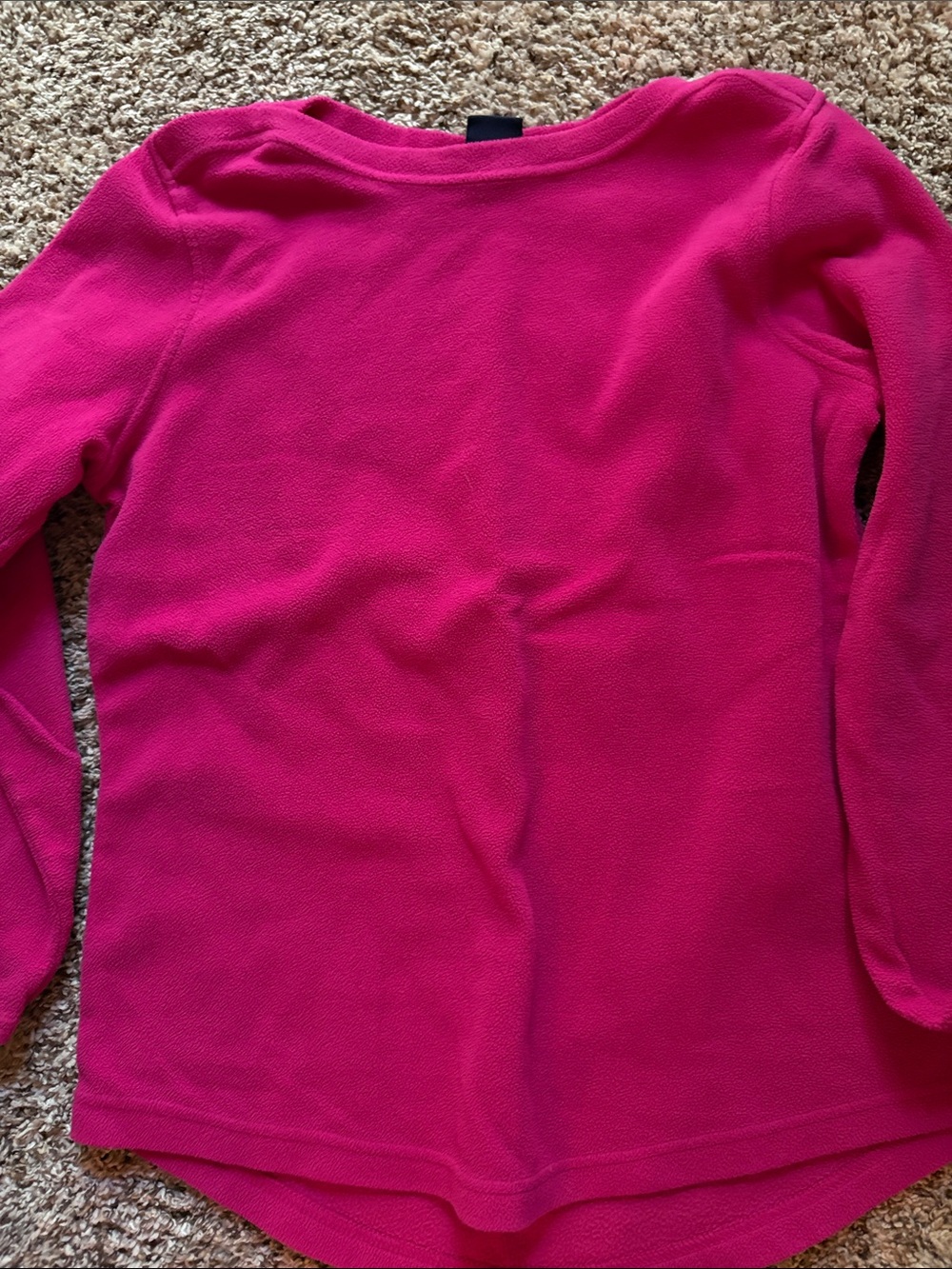 Lands' End Hot Pink Long Sleeve Top